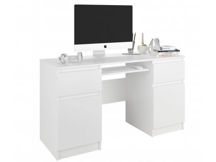 Písací stôl Cali N6 biela