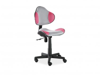 Kancelárska stolička Eda - ružová/sivá
