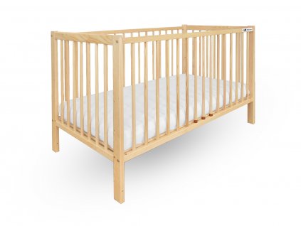Detská postieľka 120x60 Kubulo borovica + darček