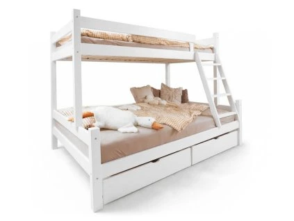 Poschodová posteľ Petra 6 200x120x90 - biela
