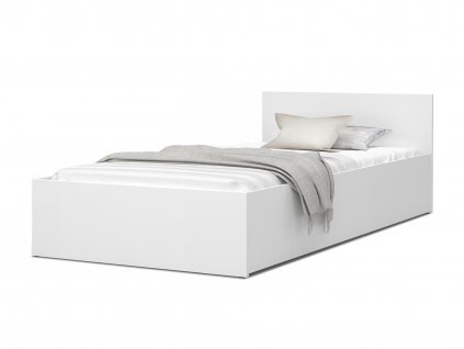 Jednolôžková posteľ s výklopným roštom Buster 120x200 - biela