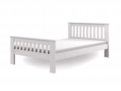 Jednolôžková posteľ 120x200 s roštom Laura - biela