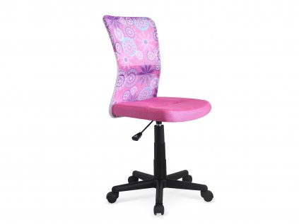 Kancelárska stolička Dingo vzor - ružová