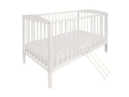Detská postieľka 120x60 Sany - biela