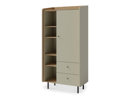 Vysoká komoda ALESSIO AE5 - zelená