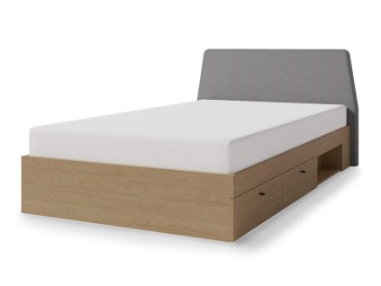 Jednolôžková posteľ ALESSIO AE13 120x200 - dub baltický z profilu