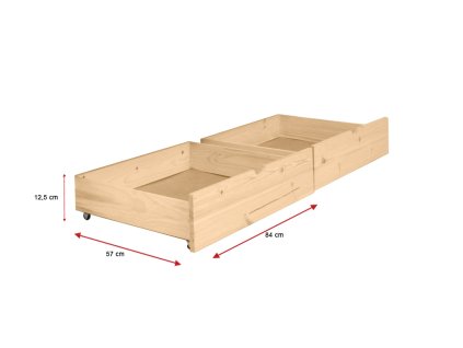 Dvojposchodová postel z masívu Paula 2 200x90