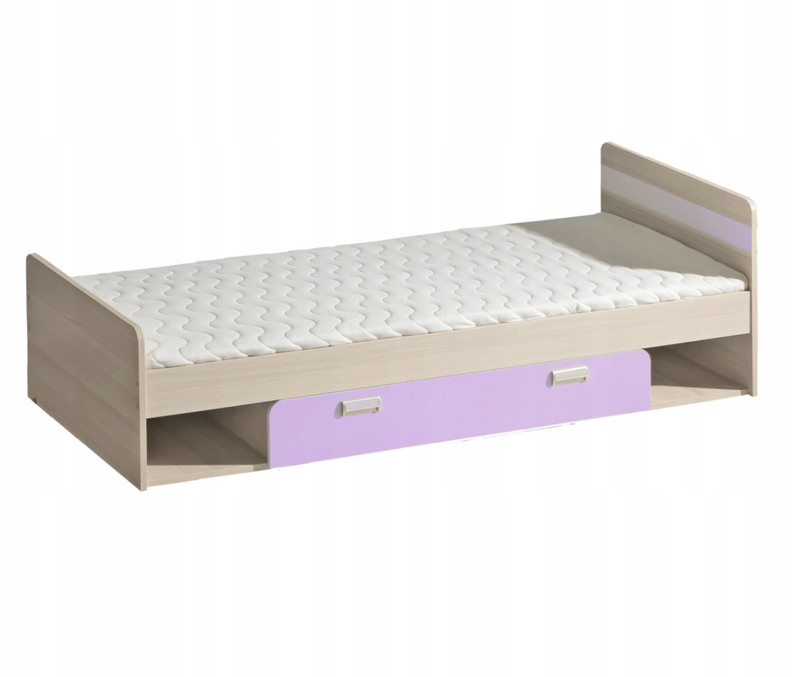 DL Detská posteľ s úložným priestorom LUCAS L13 Farba: Fialová