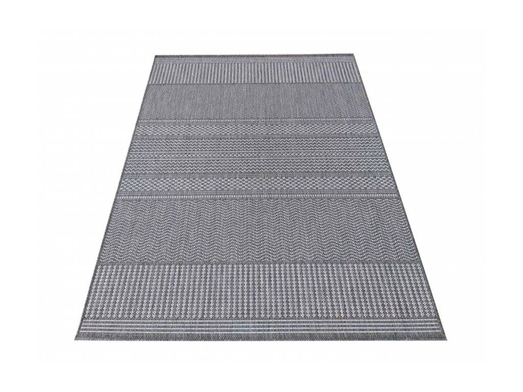 DY Sivý tkaný moderný koberec Zara 12 Rozmer: 120x170 cm