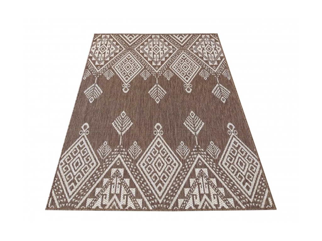 DY Hnedý moderný koberec Zara 13 Rozmer: 80x150 cm