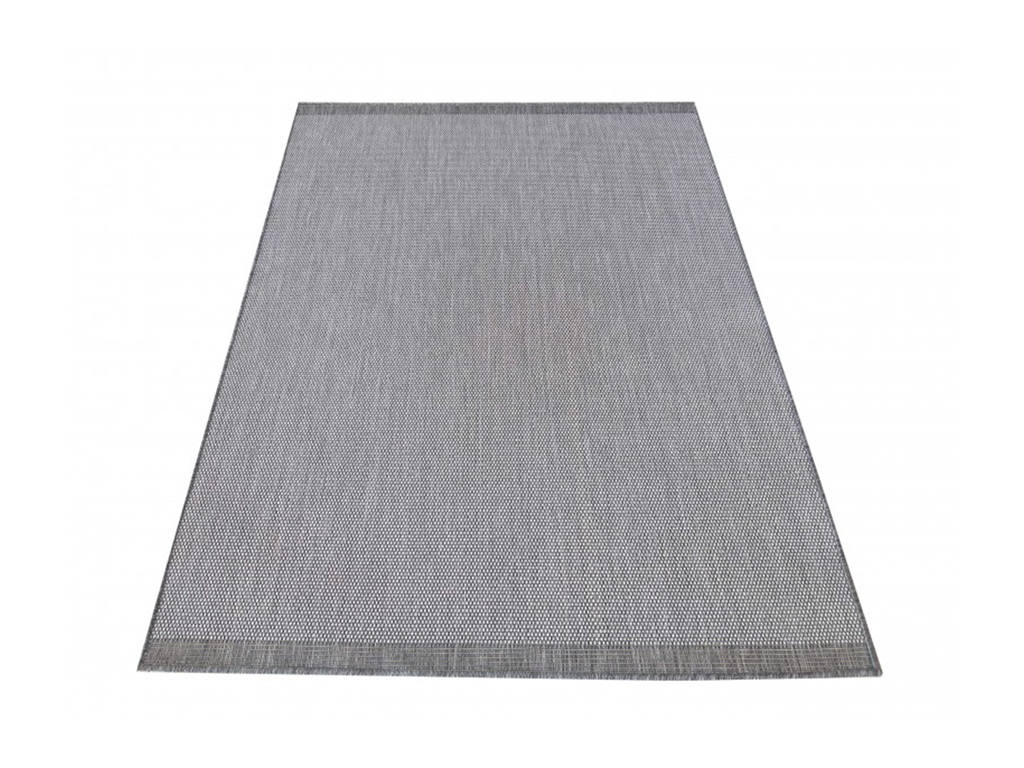 DY Sivý obojstranný tkaný koberec Zara 14 Rozmer: 80x150 cm