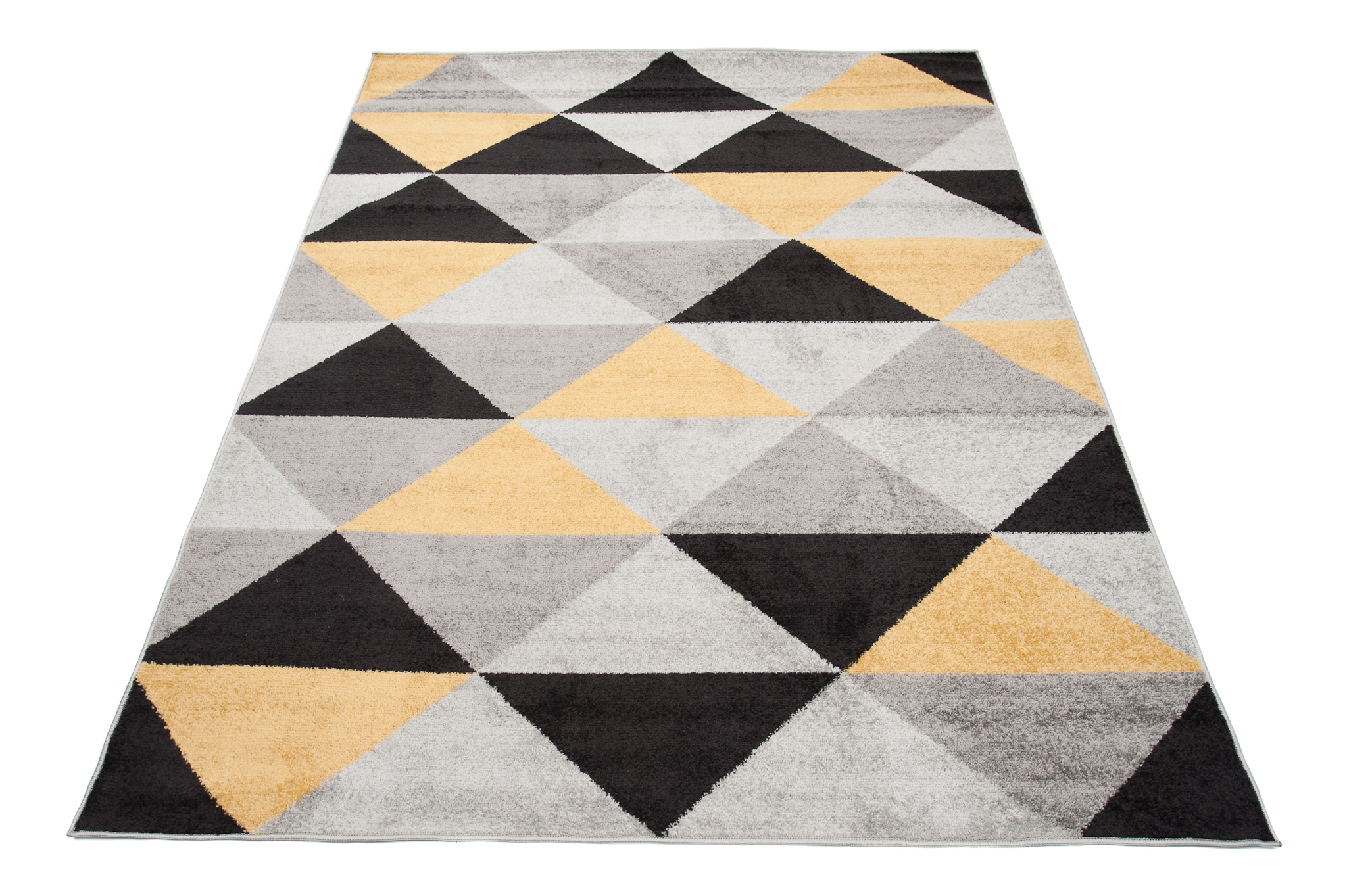 TA Čierno-žltý vzorovaný koberec Arlo Rozmer: 80x150 cm