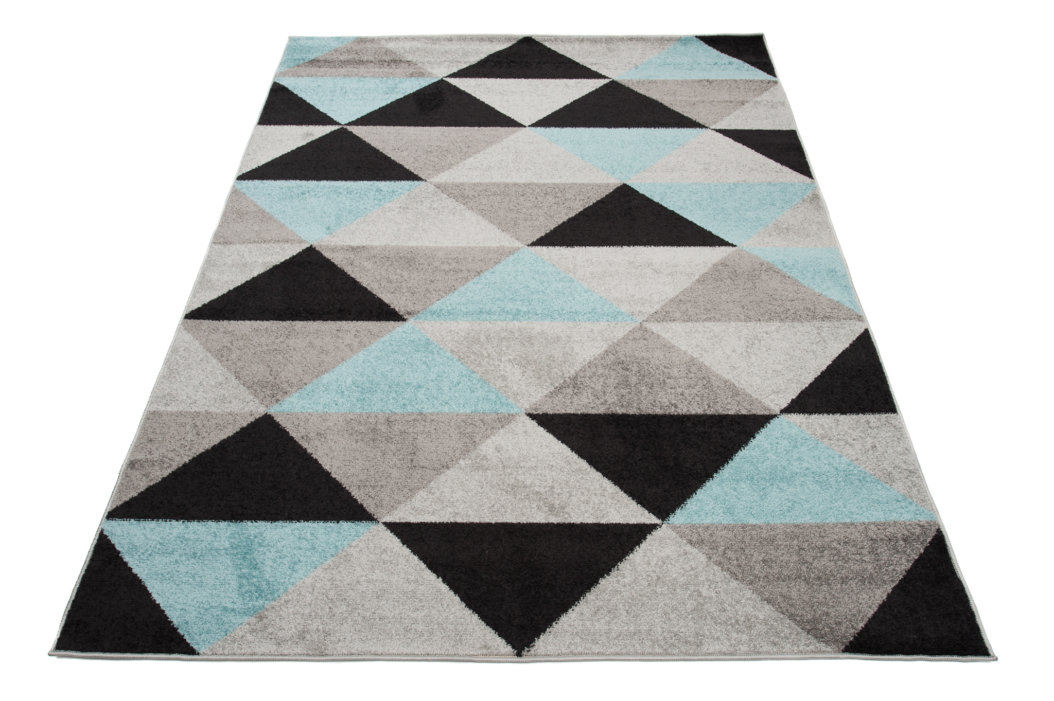 TA Tyrkysovo-sivý vzorovaný koberec Arlo Rozmer: 240x330 cm