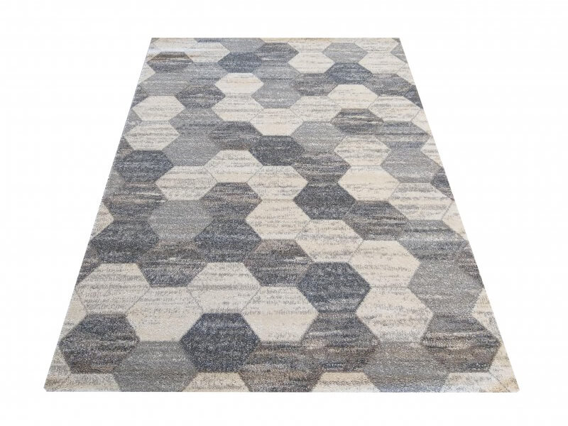 DY Sivo-biely vzorovaný koberec Feel Rozmer: 120x170 cm