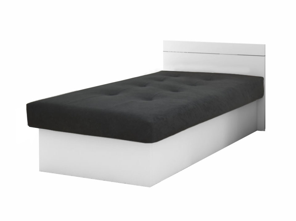 KF Jednolôžková posteľ s úložnými priestorom Emily Plus biela