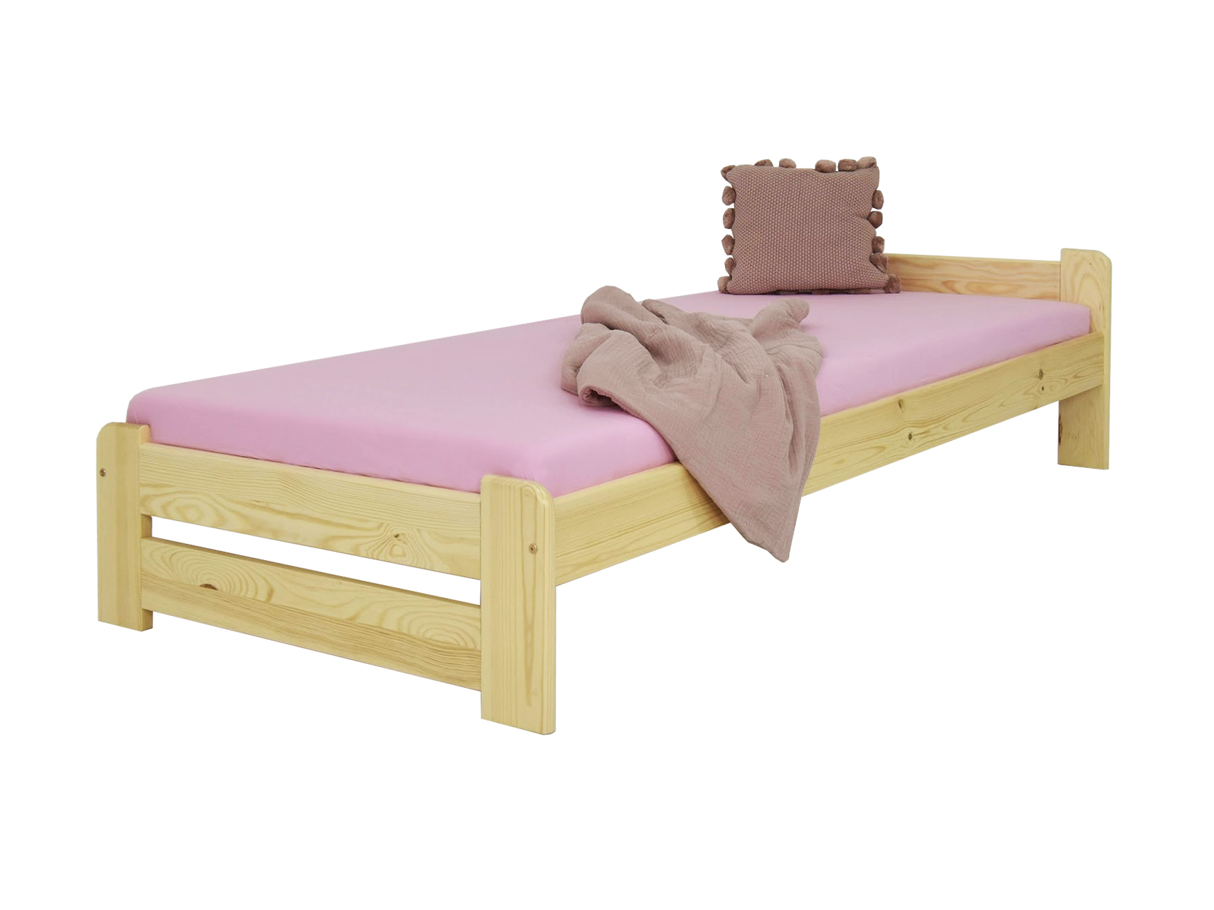 MD Jednolôžková posteľ Charlie 90x200 - borovica