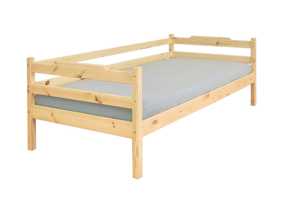 Wilsondo Jednolôžková drevená posteľ Oľga 7 - 200x90 - prírodná