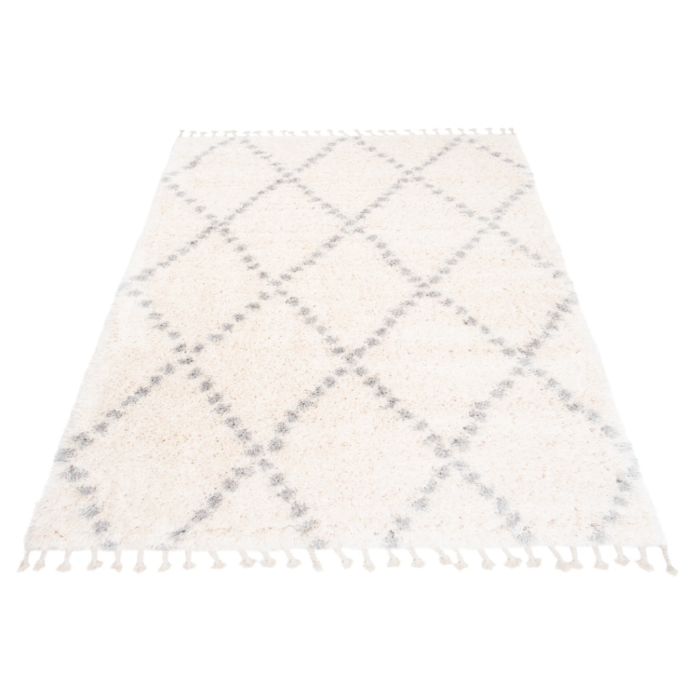 TA Krémový škandinávsky shaggy koberec Apach Rozmer: 60x100 cm