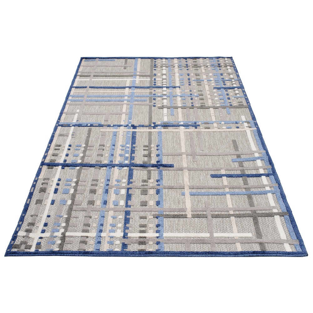 TA Modrý moderný koberec Lincolno Rozmer: 120x170 cm