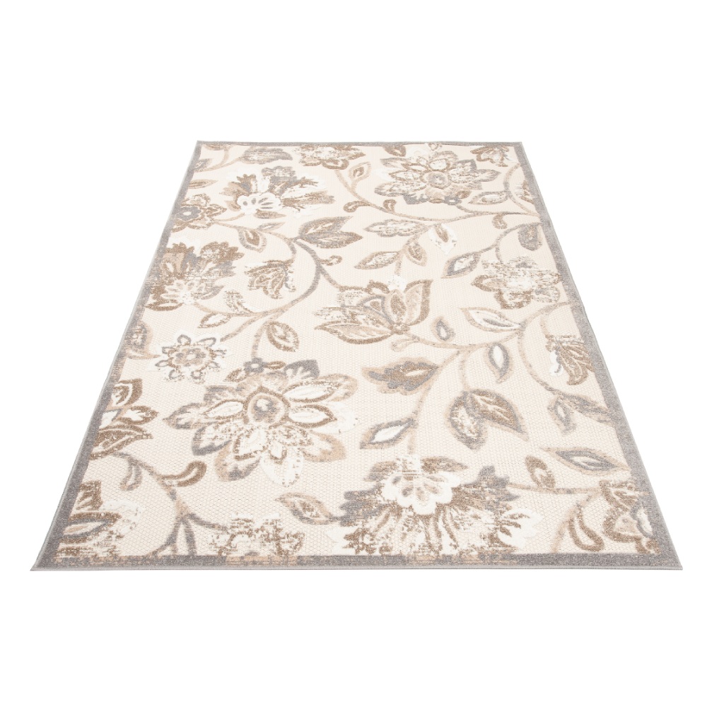 TA Béžový kvetinový koberec Rufy Rozmer: 140x200 cm