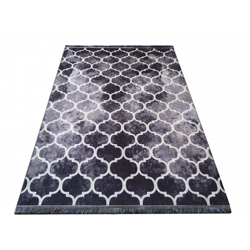 DY Tmavosivý škandinávsky koberec Dizy Rozmer: 80x150 cm