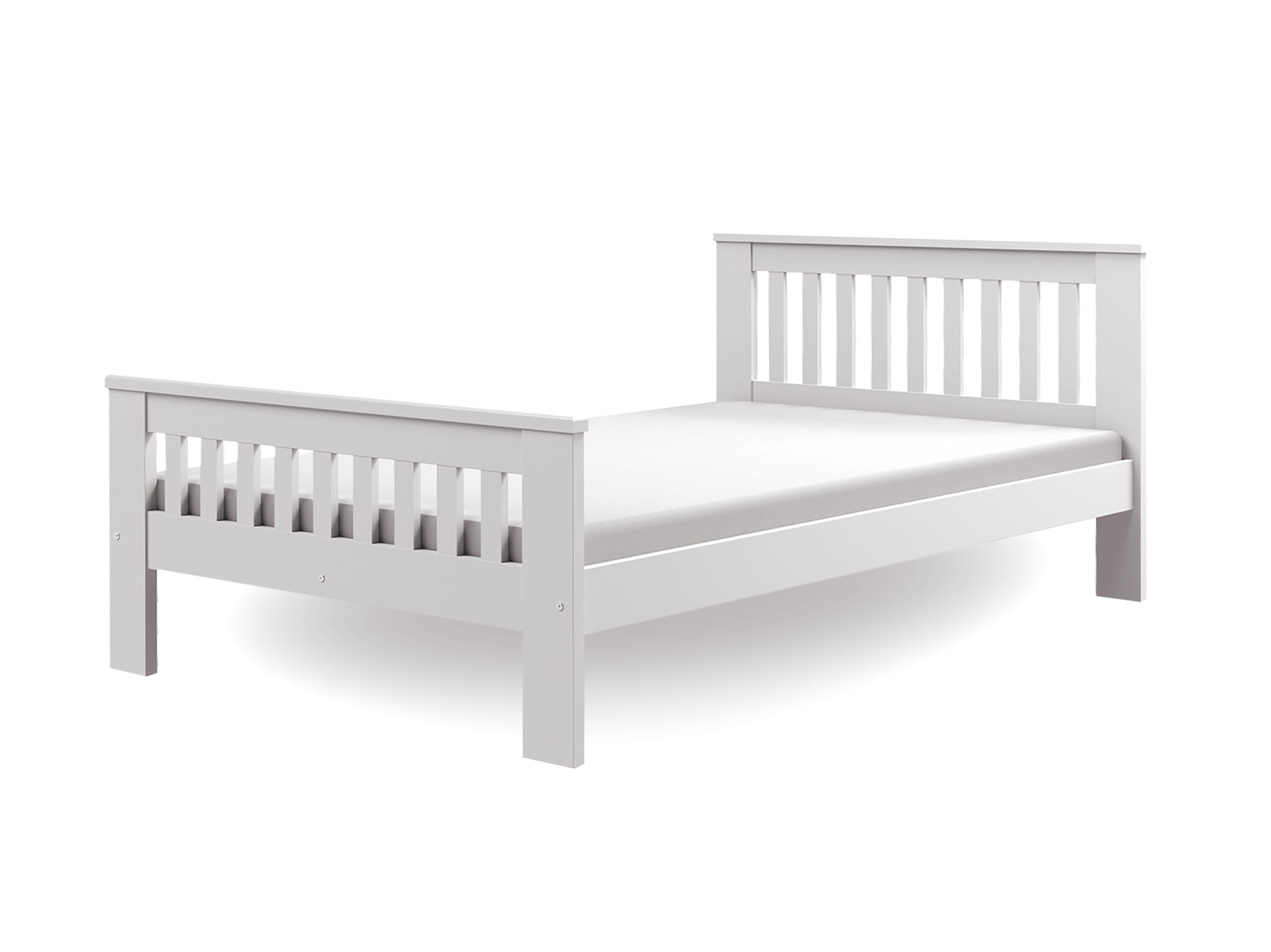 DL Jednolôžková posteľ 120x200 s roštom Laura - biela