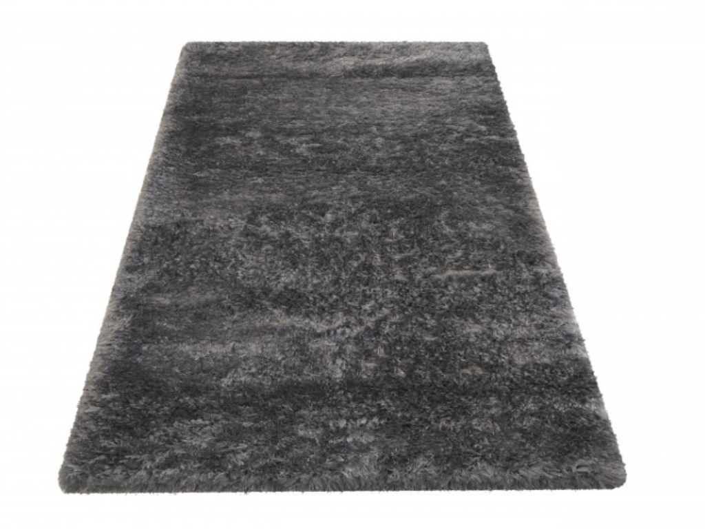 DY Tmavosivý chlpatý koberec May Rozmer: 120x170 cm
