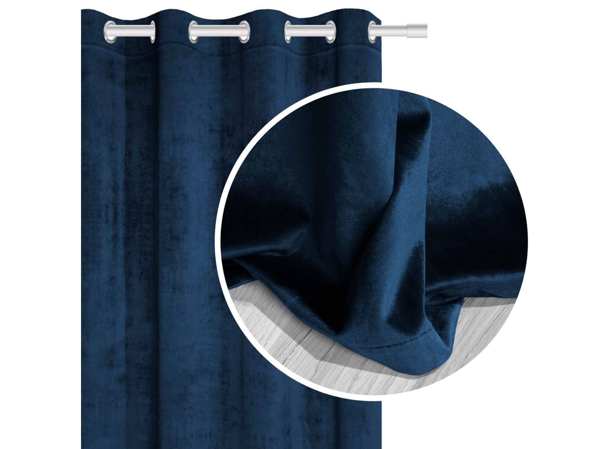 SN SN Velúrový záves Velvet modrý 140x250