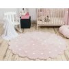 Okrúhly prateľný koberec Dots Pink