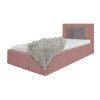 Detská čalúnená posteľ s úložným priestorom Fiona 90x200 - ružová