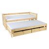 Prírodná detská posteľ s prístelkou Veronika 7