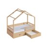 Detská posteľ domček 200x90 Wiktor - borovica