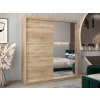 Šatníková skriňa Alyxia II 180/200 - dub sonoma