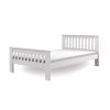 Drevená biela posteľ 120x200 s roštom Laura - biela