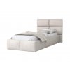 Čalúnená posteľ 90x200 s úložným priestorom Dony - krémová