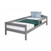 Detská posteľ Lipa so zábranou - sivá