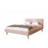 Čalúnená jednolôžková posteľ Kalifornia 120x200 - ružová