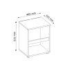 Rozmery nočného stolíka Basic Plus