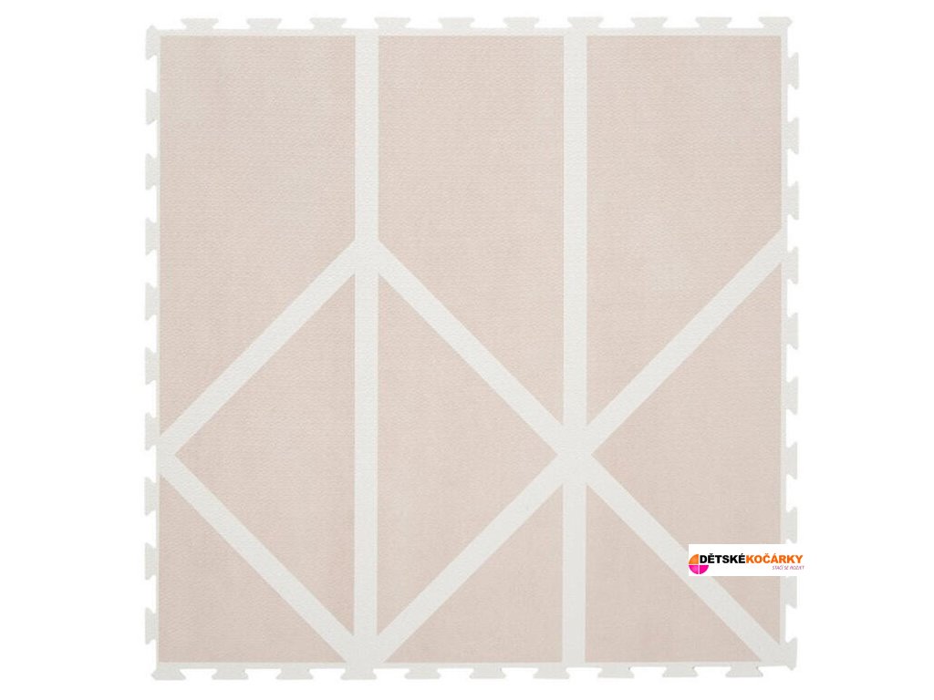 Hrací podložka TODDLEKIND Prettier Puzzle Nordic 2025, vintage nude