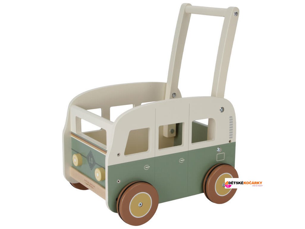 Chodítko karavan dřevěné LITTLE DUTCH Vintage 2024
