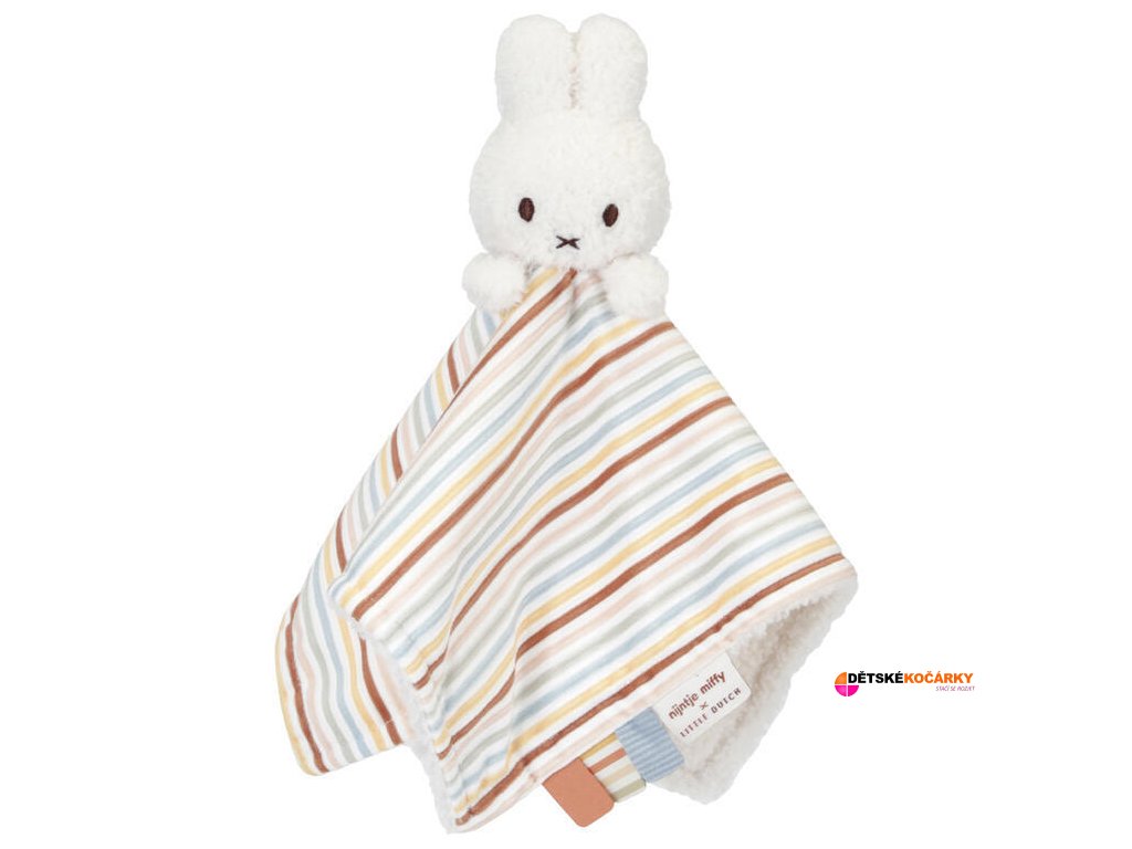 Muchláček LITTLE DUTCH Králíček Miffy 2024, vintage proužky