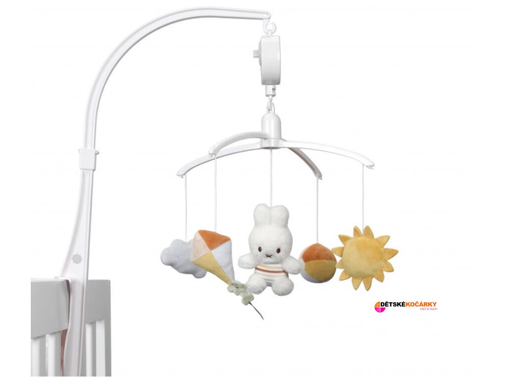 Hudební kolotoč LITTLE DUTCH Králíček Miffy 2023, vintage proužky
