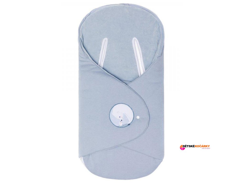 Zavinovací deka FILLIKID 2024, polarbear light blue