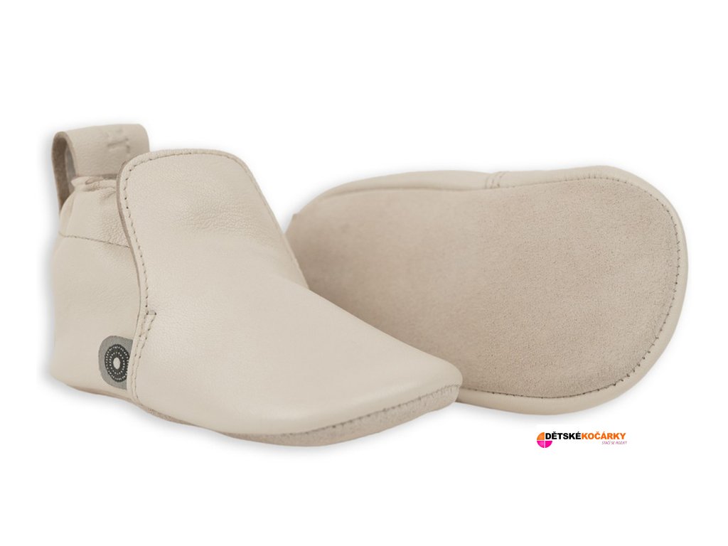 Kožené capáčky LODGER 2025, birch 6 - 9 měsíců