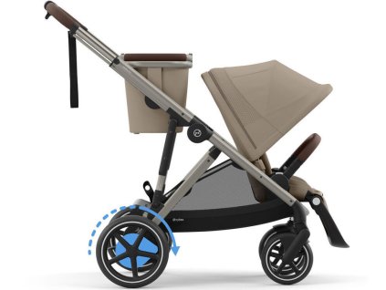 26856 5 kocarek cybex e gazelle s 2025 almond beige taupe frame