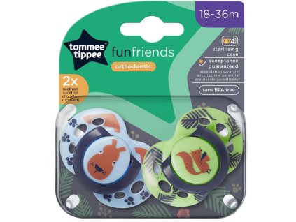 Šidítko silikon TOMMEE TIPPEE Fun, 18-36m, 2ks 2025