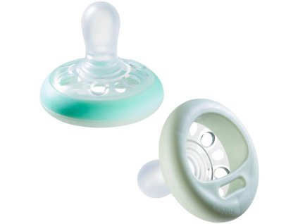 Šidítko silikon TOMMEE TIPPEE Breast-like Natural Night 0-6m, 2ks 2025