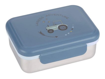 Box na svačiny LÄSSIG Lunchbox Stainless Steel Adventure 2026, tractor
