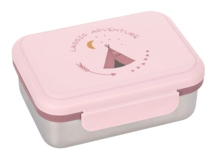 Box na svačiny LÄSSIG Lunchbox Stainless Steel Adventure 2024, tipi