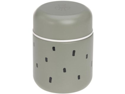 Termoska na jídlo LÄSSIG Food Jar Medium Happy Prints 2026, light olive